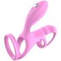Kenrtuers 2 Models Vibrating Stimulation Sleeve Ring Delay Ej-aculation Hard Er-ection Male Massage for Couples