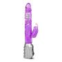 Eden 11.5" Clit Stimulation Gyrating Rotating Pleasure Beads Waterproof Rabbit Vibrator (Purple)