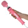 MeMass Electric Massager Massage Stick, 10 Different Vibration Strengths, Relieve Body Fatigue and Muscle Pain in The Neck,Shoulders, Back, Waist, Buttocks, Legs (Pink)