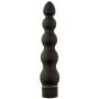 Doc Johnson Black Magic - 7 inch Ribbed Multi-Speed Vibrator - ABS Plastic with Smooth Velvet Touch Finish - Great for Internal and External Stimulation - Black