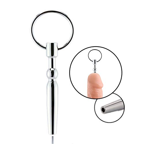 80Mm Hollow Urathral Dilators Stainless Steel Urethral Plug Penis Plug Urethral Sounds Tube Stretching Sex Toys for Men