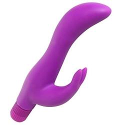 Trinity Vibes Slim Silicone Rabbit Vibe, Purple