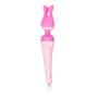 CalExotics Inspire Massager Kit - Body Wand Vibrator & Silicone Attachment Set for Couples – Adult Sex Personal Massager - Pink