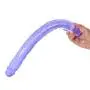 Double-Ended Dildo Flexible Realistic Jelly Dildos Dong for Anal Play G-spot Stimulator Sex Toys for Women Lesbians,15inch Double-Ended Dildo Flexible Realistic Jelly Dildos Dong for Anal Play G-spot Stimulator Sex Toys for Women Lesbians,15inch