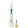 Hitachi Vibratex The Original Magic Wand in White and Blue ABS - With 6 Foot Power Cable - Bundle with PinkCherry 16 Ounce Water Based Personal Lubricant