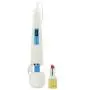 Hitachi Vibratex The Original Magic Wand in White and Blue ABS - With 6 Foot Power Cable - Bundle with PinkCherry 16 Ounce Water Based Personal Lubricant Hitachi Vibratex The Original Magic Wand in White and Blue ABS - With 6 Foot Power Cable - Bundle with PinkCherry 16 Ounce Water Based Personal Lubricant
