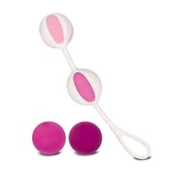 Geisha Balls 2 Pink Control Training Kit, Vaginal Tightening, Pleasure and Exercise, Sexual Health - Adult Sex Toys for Women by G vibe