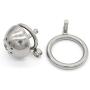 Chástí-ty Device, Cǒck Lock, Pěnǐs Lock Ring Men Hypoallergenic Stainless Steel Metal Chasteness Device Anti-Off T-Shirt Belt - 23 (Size : 40mm)
