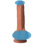 Realistic Dildo for Beginners with Flared Suction Cup Base for Hands-Free Play,Fake Penis Adult Sex Female Massage Masturbation Toys(felsh)