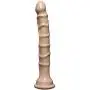 Doc Johnson Raging Hard-Ons - Slim Line - 8 Inch (8.7 in. Long and 1.2 in. Wide) - Heavily Veined - Dildo with Suction Cup Base - Great For Anal Beginners - Vanilla