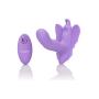 CalExotics Venus Butterfly Silicone Remote Rocking Penis – Hands Free Strap On Personal Massager Probe with Controller – Waterproof Adult Vibrator Sex Toy for Couples - Purple