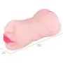 ZEMALIA Male Masturbators Sex Toys for Man Masturbation, 3 in 1 Realistic Textured Pocket Pussy with Lifelike Teeth and Tongue for Oral Sex, Vagina Sex and Anal Sex with Water Based Personal Lubricant