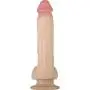 Adam & Eve - Adams Silicone Rechargeable 10 Function Thrust Dildo with Wireless Remote - Couples Sextoy - Beige