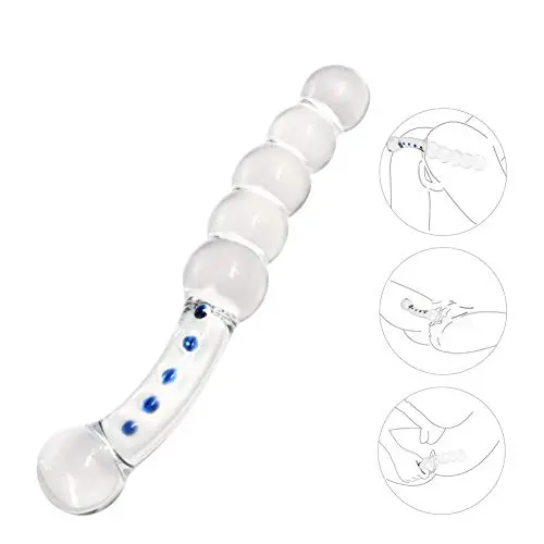 Sexbaby Glass Dildo Crystal Anal Plug Personal Massager for G-Spot Stimulation, 9.6 Ounce Sexbaby Glass Dildo Crystal Anal Plug Personal Massager for G-Spot Stimulation, 9.6 Ounce