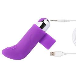 YUXINGER Female Personal Finger V-ībrātōr Stímulators Powerful G-Sppot Massager for Women - Purple