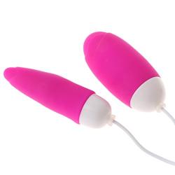 Cher9 UniSèxPortable Vîbàrting Jump ěggs s Dual Silicone Waterproof Multispeed Massager
