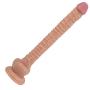 Suction Cup 16.53 Inch Extra Long Huge Massage Wand with Suction Cup Personal Body Massager (Color : Flesh)