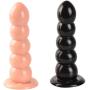 JSFQ Sex 7.87 Inches Smooth Anales Beads Plug Artifical Dildo with Suction Cup Happy TOI Necessary for Single Woman Sunglasses Skirt Jeans (Color, Black),Black (Color : Black, Size : Skin)