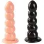 JSFQ Sex 7.87 Inches Smooth Anales Beads Plug Artifical Dildo with Suction Cup Happy TOI Necessary for Single Woman Sunglasses Skirt Jeans (Color, Black),Black (Color : Black, Size : Skin)