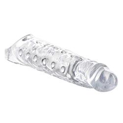 Size Matters 3 Inch Clear Extender Sleeve, 10.75" Length