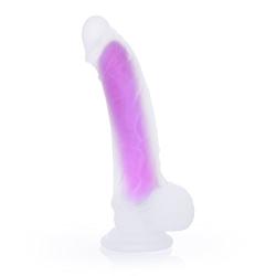 UTIMI Liquid Silicone Dildo Dong with Suction Cup and Ball 8.3 Inch