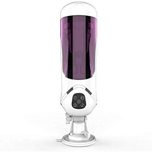 EnjoyFun- Male Automatic Piston Cup for Husband Male Couples Men Intelligent Sǔckǐng 310 Times/Min and 360° Rotating 10 Speed Electronic Massage Cup Males Toy
