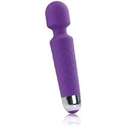 Tetris Multifunctional Wireless Therapeutic Wand Massager Vibration Waterproof Purple, 4.8 Ounce