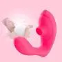 Qbyoop 10 Frequency Sucking Wand Massage, Wearable Perfect Clǐt-Oral Sucking VǐbRator Excited (Color : Pink)