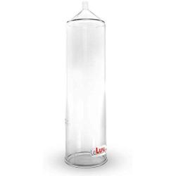 LeLuv Clear Cylinder for Easyop Vacuum Pumps 2.25 inch Diameter 8 inch Length 1/4 inch Barbed Fitting