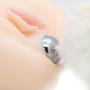 Sexbaby Small Size Butt Plug-Stainless Steel Metal Butt Plug Sexual Anus Rabbits Tail Anal Sex Toys for Women Fun Sex Games