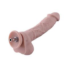 8" Original Silicone Dildo for Hismith Sex Machine with Quick Air Connector, 5.9" Insertable Length - Beginner Series