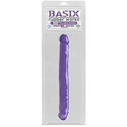 Pipedream Basix 12-inch Double Dong, Purple