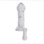 WRZHL Transparent Hand-held Glass Wand Lifelike Dildo Women Couple Health Massage Toy Tshirt Skirt