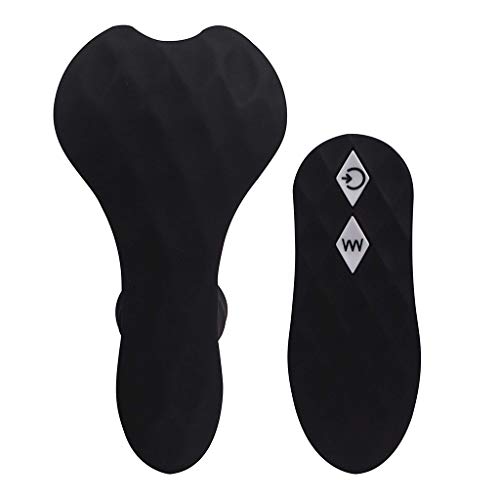 Qhufnng Wand Massager Wearable Novelty Toys with Remote Control Rechargeable for Muscles Neck Shoulder Back Leg Foot Black