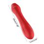 Ladaidra Heat Rose Cordless Vibrating Wand Másságer 10 Speed V-ībrātōr Toy Waterproof & Rechargeable for Woman and Couple