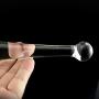 8.1" Realistic Glass Dildo Crystal Penis Vaginal G-spot Masturbation Anal Beads Plug Butt Plug Sex Toy for Female Women