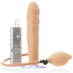 Butt Balloon Expandable Inflatable Vibrating Anal Dildo Dong Plug Vibe