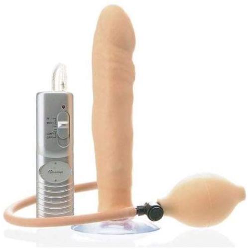 Butt Balloon Expandable Inflatable Vibrating Anal Dildo Dong Plug Vibe