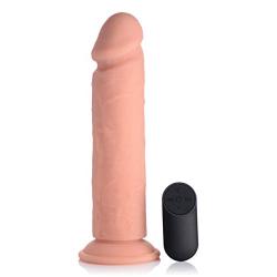 Curve Novelties Big Shot Vibrating Remote Control Silicone Dildo, 9 Inch