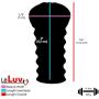 LeLuv Pocket Vagina Masturbator Sleeve -Veined with Multispeed Bullet