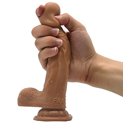7.48Inch Safe Soft Materials Real Realistic Simulation Strong Suction Toy-dide for Women Men Brown 7.48Inch Safe Soft Materials Real Realistic Simulation Strong Suction Toy-dide for Women Men Brown