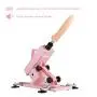 Y-Not Automatic Love Sex Machine Gun Sex Toys Masturbation for Women and Men Fast Pumping and Thrusting Multispeed Telescopic Free Dildo Retractable with 7 Attachments Pink