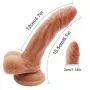 Risareyi Male 3D Realistic Body Insert Stick For Women 6 inch Huge Flesh Toy G-spot Stimulate Toy Self Pleasure