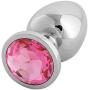 AKStore Jeweled Beginners Butt Plug Deluxe Stainless Steel Fetish Plug Anal Butt Jewelry Good Valentine S / Birthday Gift(Pink)