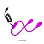 Wushuangyu Rechargeable Personal Wand Massager, Wireless with 12 Vibration Patterns - Double Head Vibrator - Vibrant Toy