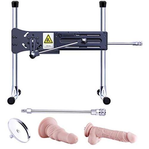 Automatic Sex Love Machine for Women, Hismith Speed Adjustable Retractable Pumping Gun 100W with 4 Attachments for Vaginal/Anal Sex for Couple