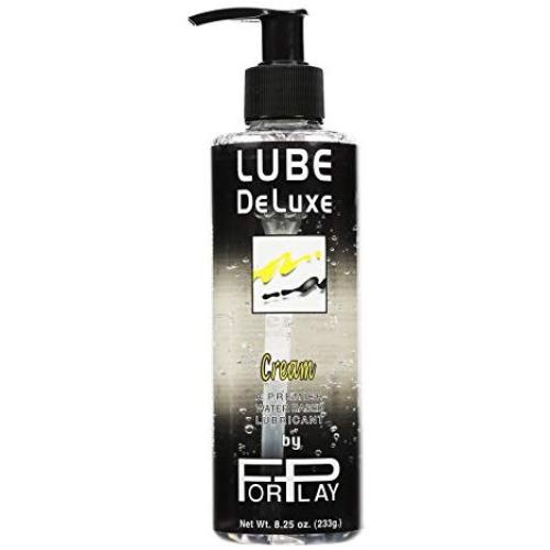 ForPlay Lube DeLuxe Cream Premium Water Based Lubricant Pump Bottle, 8.25 Fluid Ounce