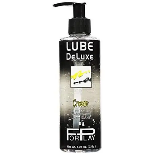 ForPlay Lube DeLuxe Cream Premium Water Based Lubricant Pump Bottle, 8.25 Fluid Ounce