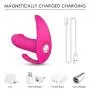 Remote Control Invisible Wearable G-Sport Vibrantor Silicone Waterproof Magnetic USB Rechargeable Powerful Butterfly-Massage for Women Couples(Hot Pink) Remote Control Invisible Wearable G-Sport Vibrantor Silicone Waterproof Magnetic USB Rechargeable Powerful Butterfly-Massage for Women Couples(Hot Pink)