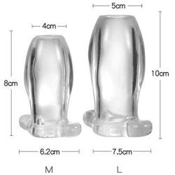 Kixnor Medical Silicone - The Stretch - Hollow Butt - Plug - Clear